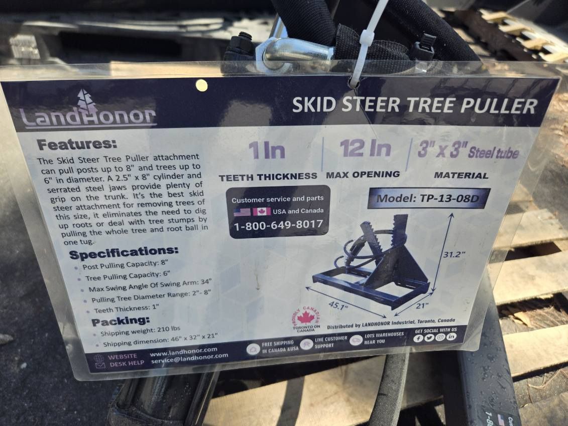 SKID STEER TREE PULLER