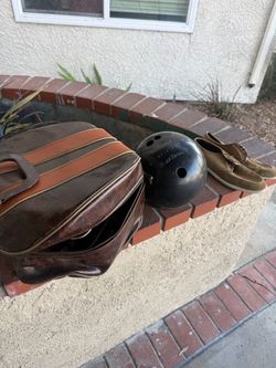 Brunswick Black Beauty Bowling Ball with Bag and Shoes