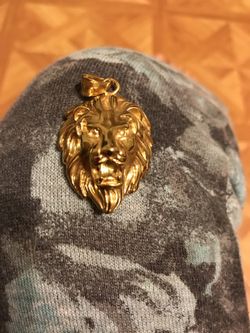 Gold plated Lion charm
