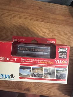 NOB SIRIUS XACT PLUG & PLAY SATELLITE RADIO RECEIVER & VEHICLE KIT - XTR3CK