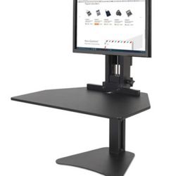 VÃctor Tech High Rise Standing Desk Workstation, 28" x 23" x 10.5" to 15.5", Black R
