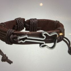 Leather Guitar Bracelet