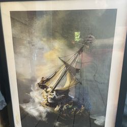 The Storm On The Sea Of Galilee Framed Photo 35in Tall 