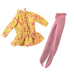 Vintage 1969 Skipper #1973 Chilly Chums Floral Dress & Tights