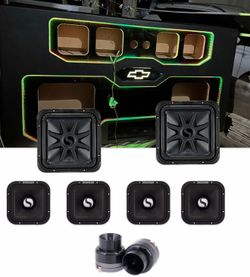 New CUSTOM BOX RGB LIGHTS WITH BASS  AND VOICE PACKAGE KICKER AUDIO GMC SIERRA OR CHEVY SILVERADO 2019-2026