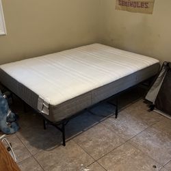 Bed With Bed Stand And Mattress Pad