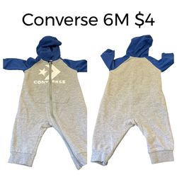 Baby Boy Converse One Piece Pre Love Condition Size 6m💖💖M4