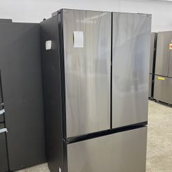 Samsung Bespoke French Door Refrigerator Counter Depth In Stainless Steel 