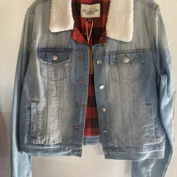 Denim/plaid Jacket 