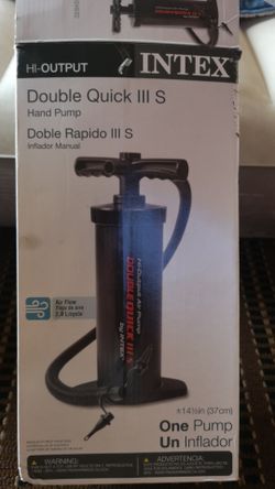 Intex double quick III s hand pump