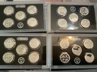 2019 America the Beautiful SILVER proof coin set