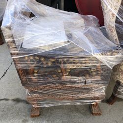 Antique Elephant Accent Chairs 