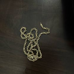 14k Rope Gold necklace
