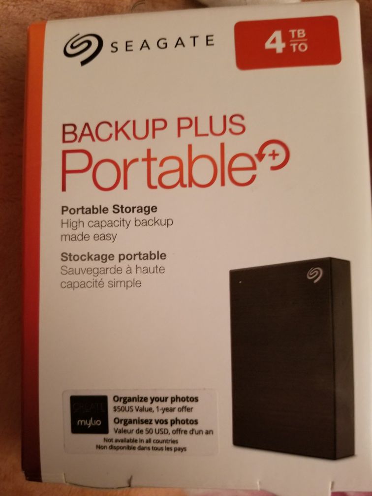 Back up portable storage 4tb