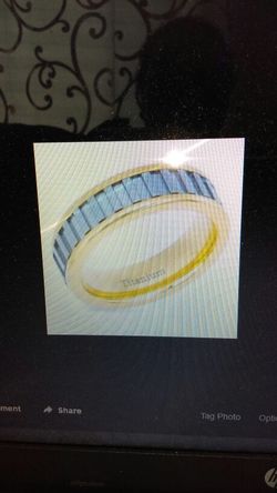 14K gold plated Titanium size 9