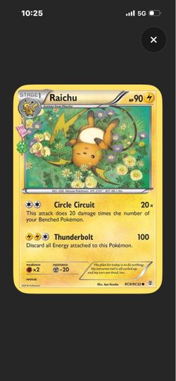2016 Raichu RC9/RC32 Pokémon Trading Card