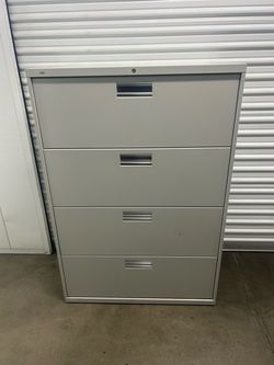 HON 4-Drawer Lateral Metal Filing Cabinet