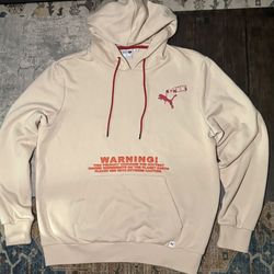Puma Caliente Hoodie Hot Sauce RARE Men's Size Large Brown Tan Orange Fleece