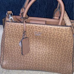 Guess Los Angeles Brown Purse 