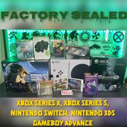 Xbox Series X Xbox Series S Nintendo Switch Lite Nintendo 3DS Gameboy Advance
