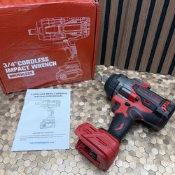 Brand New BALKONI 3/4 In Square Drive Brushless Motor Cordless Impact Wrench - Cordless Power Tool (Tool Only, No Battery), 2100 Ft-lbs Max SKU534