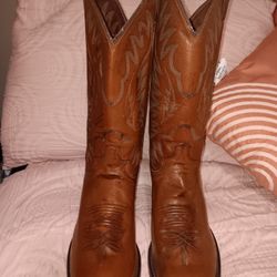 MENS JUSTIN WESTERN BOOTS SIZE 9