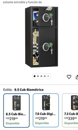 ZenithZest Large Fireproof Safe 6.5 Cu Ft – Dual Door, Deposit Slot, Alarm System