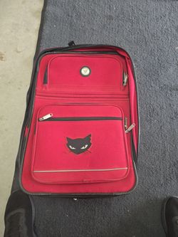 Red Soft-Side Rolling Carry-On Luggage