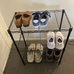Three Tier Metal Shoe Rack