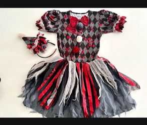 Vintage Circus Clown Costume  Size Large