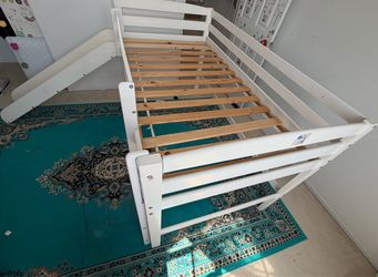 Loft bed with slide