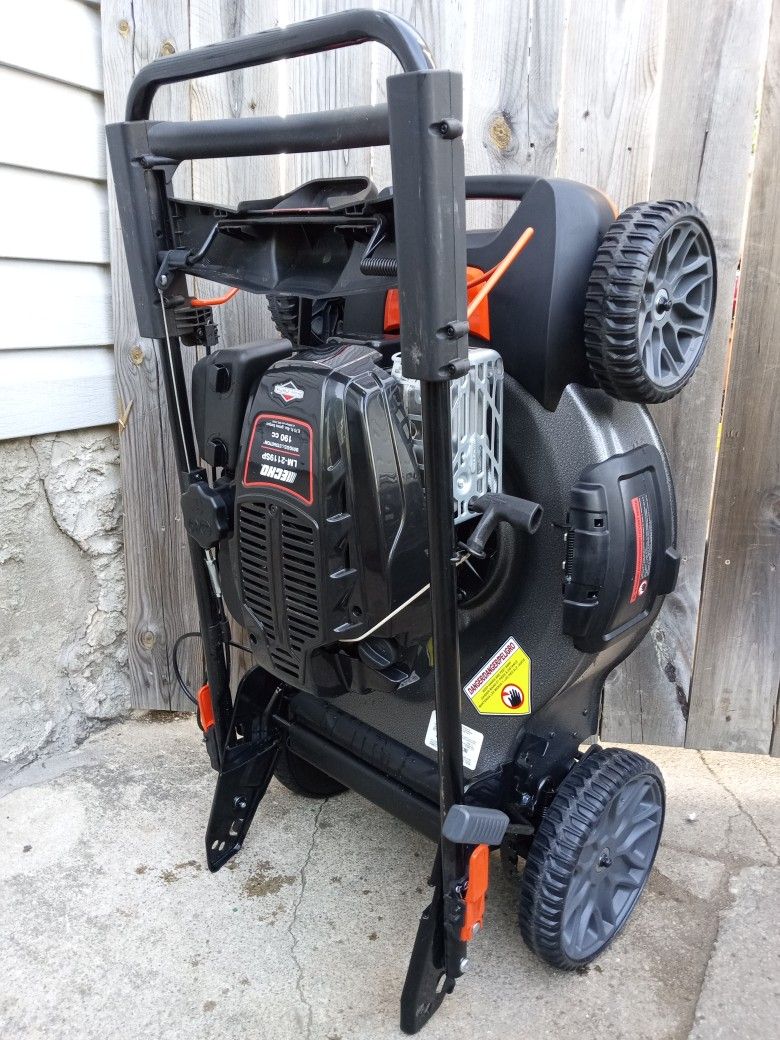 Like-New Echo 21" Inch RWD 190cc Gas Self Propelled Lawnmower With Dual Blade System And Mow N' Stow Feature