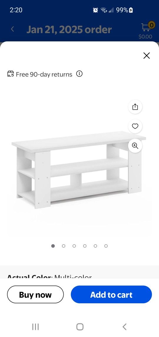 White TV stand Brand New Still In Original Box 