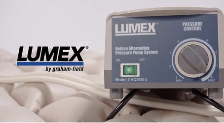 Lumex Deluxe Alternating Pressure Pad & Pump System, 34x78x2.5", 120V, AQ2000
