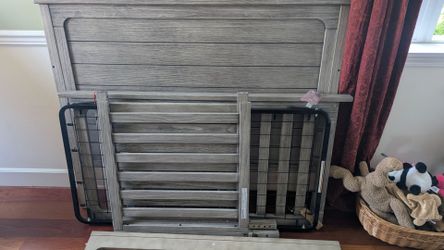 Gently Used Baby Crib - Weathered Grey