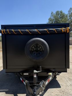 🔥🎃 New 8x4x12 Hydraulic Dump Trailer With Accessories Included 🎃