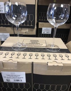 12 pc wine glasses