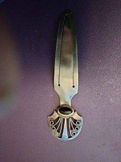 Vintage Silver Bookmark 