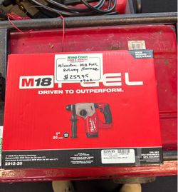 Milwaukee M18 Fuel 1" SDS Plus Rotary Hammer