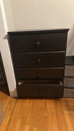 Dark Brown Wooden Dresser