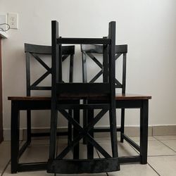 Solid Wood Cross Back Chair (3)