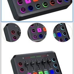 Audio Mixer Sound Mixer Reverb Delay Effect Professional DJ Mixer Sound Board Console System for Stage Phone Computer Studio