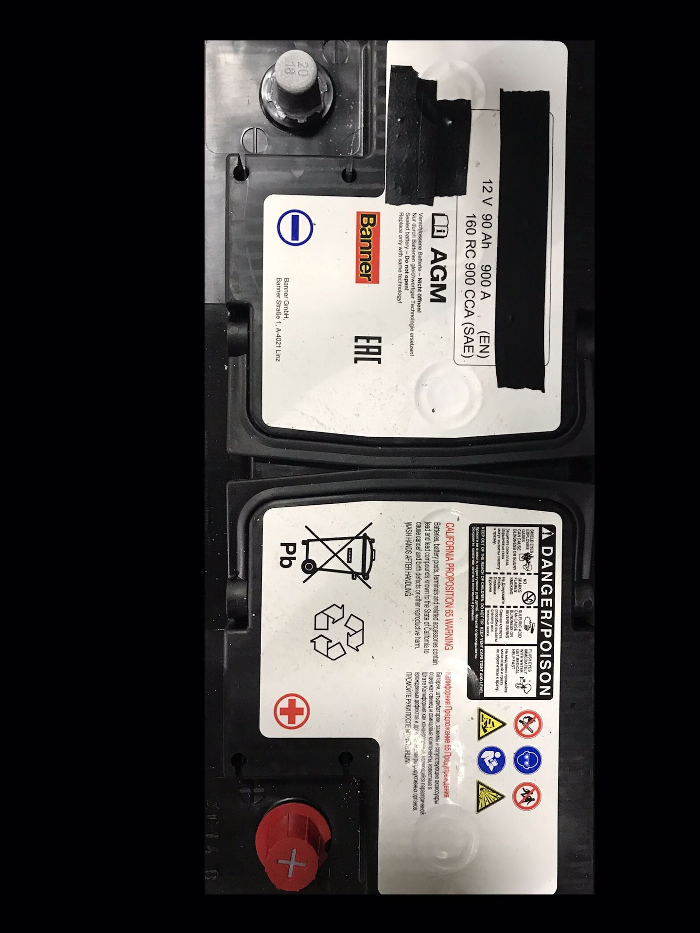 900cca 90Ah AGM Battery