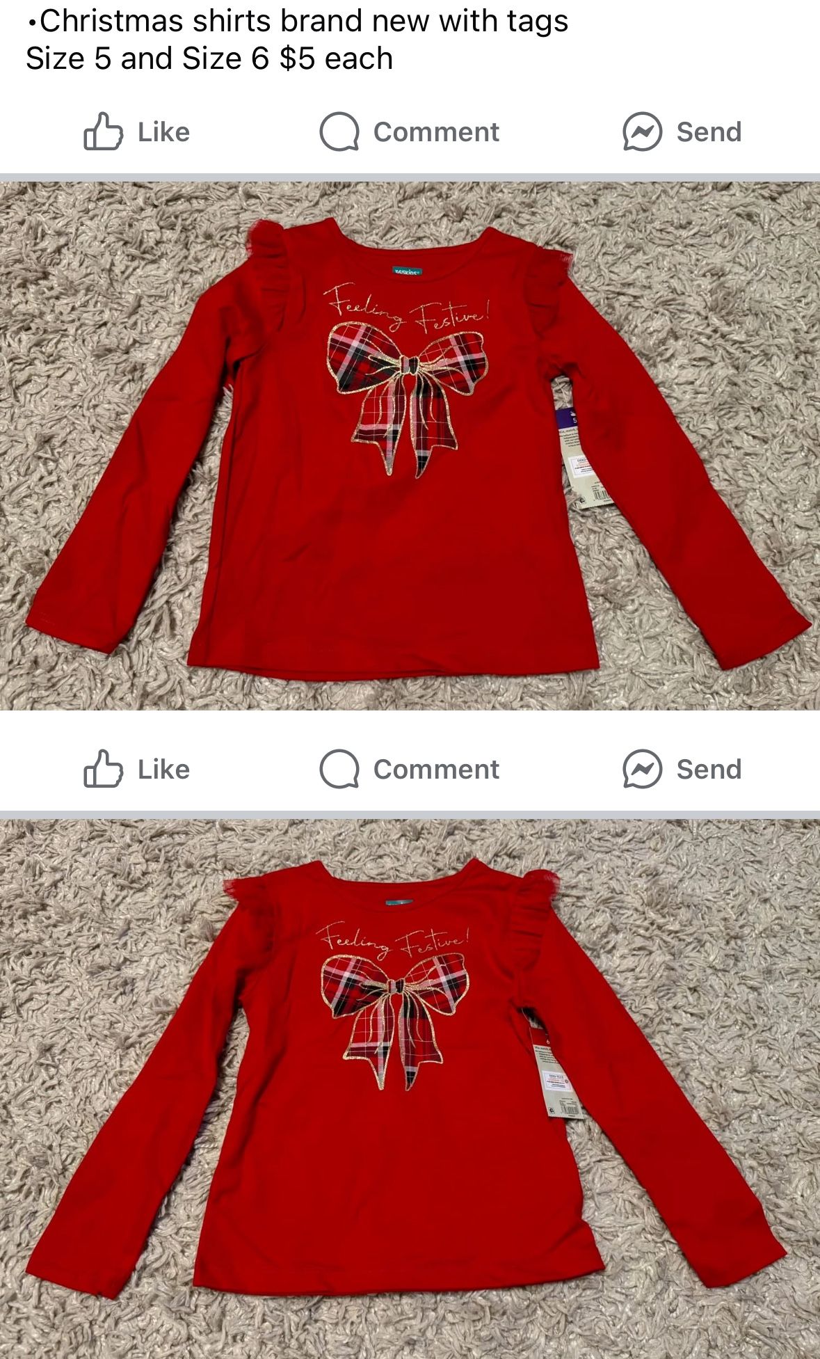 Christmas Shirts Brand New With Tags 