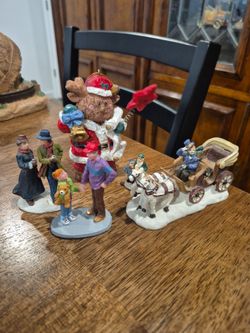 Christmas figurines and 1 ornament