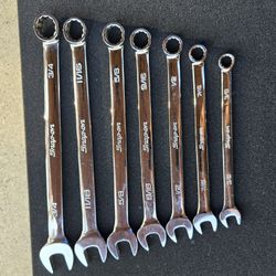 SNAP ON SAE  7 PIECE COMBINATION WRENCH SET 