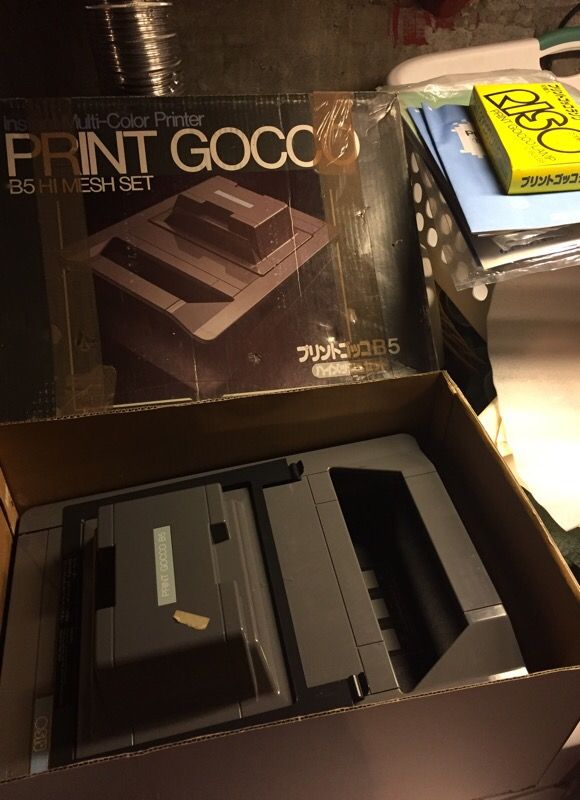 RISO Print Gocco B5 hi mesh set / LARGE Gocco Instant Multi-Color Screen Printer machine w/ High Resolution Prints by Riso Kagaku Corporation