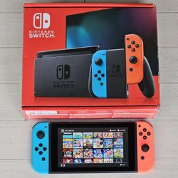 NINTENDO SWITCH V2 *MODDED* BRAND NEW BUNDLE WITH 3x TRIPLE BOOT SYSTEMS 10000 GAMES 