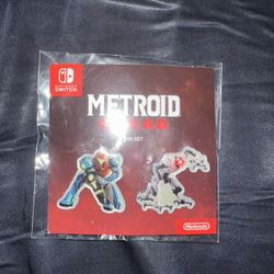 Metroid Dread GameStop Pins
