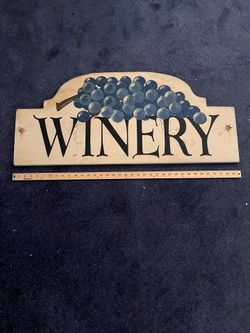 Vintage Wood Winery Sign